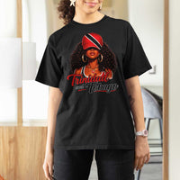 Trinidad and Tobago Afro Girl T Shirt For Women Trini Black Queen Caribbean Pride Heritage Gift