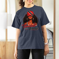 Trinidad and Tobago Afro Girl T Shirt For Women Trini Black Queen Caribbean Pride Heritage Gift