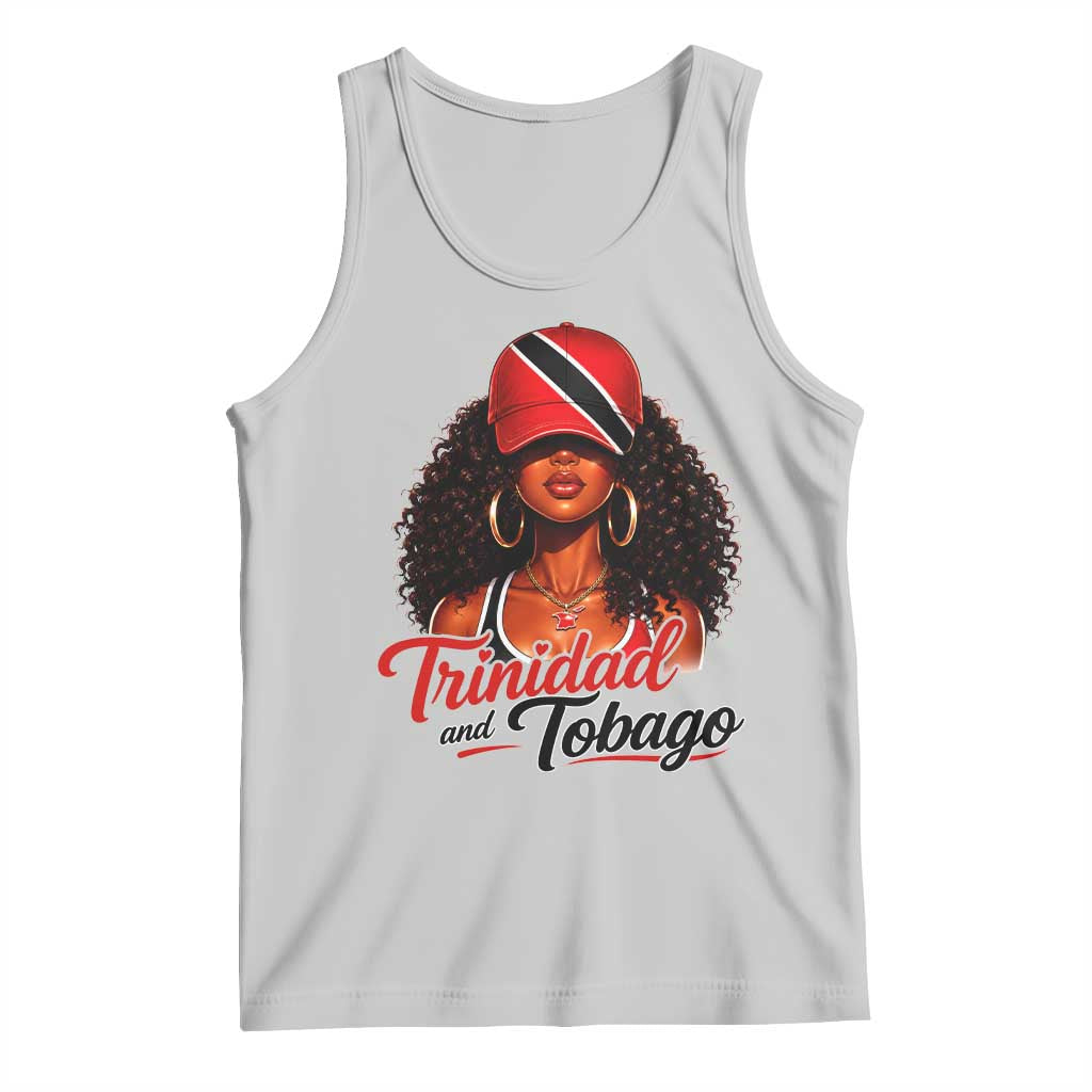 Trinidad and Tobago Afro Girl Tank Top Trini Black Queen Caribbean Pride Heritage Gift
