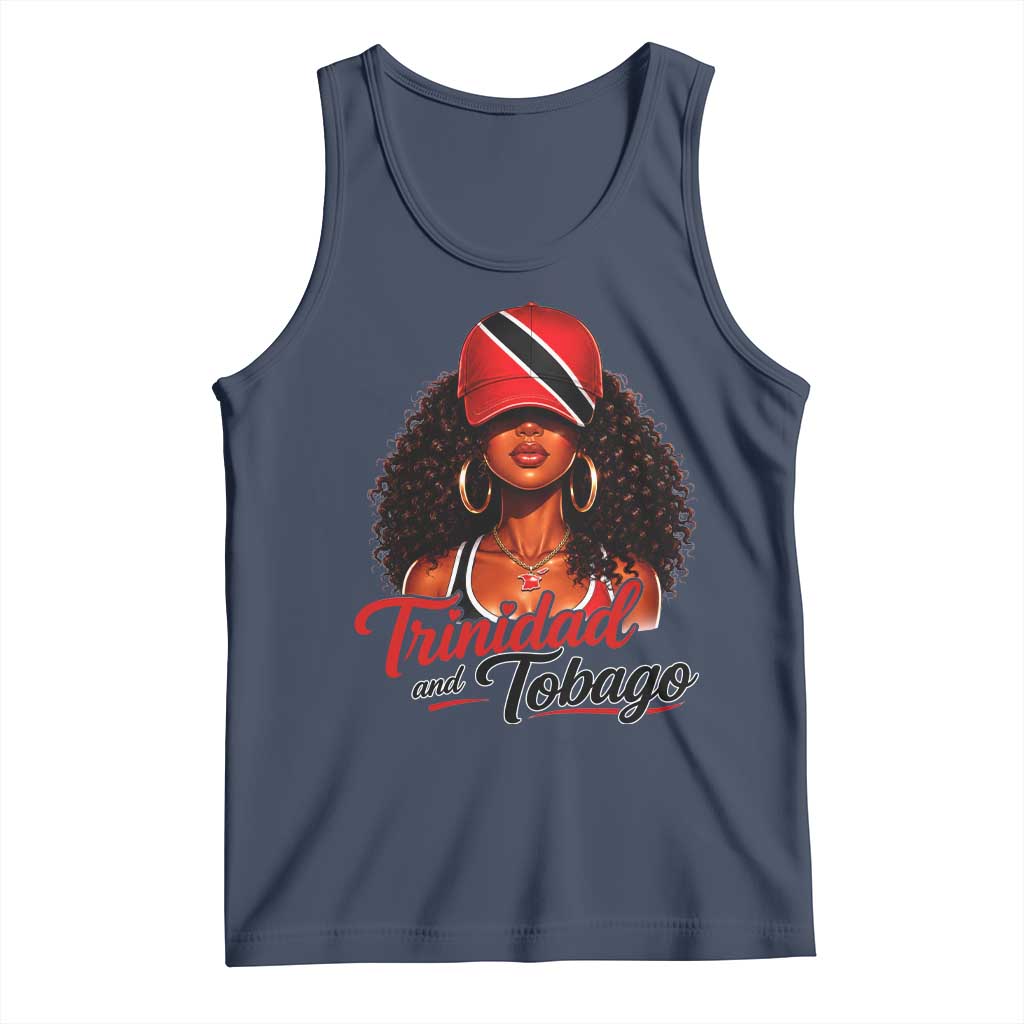 Trinidad and Tobago Afro Girl Tank Top Trini Black Queen Caribbean Pride Heritage Gift