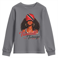 Trinidad and Tobago Afro Girl Youth Sweatshirt Trini Black Queen Caribbean Pride Heritage Gift
