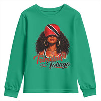 Trinidad and Tobago Afro Girl Youth Sweatshirt Trini Black Queen Caribbean Pride Heritage Gift
