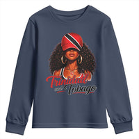 Trinidad and Tobago Afro Girl Youth Sweatshirt Trini Black Queen Caribbean Pride Heritage Gift