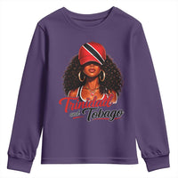 Trinidad and Tobago Afro Girl Youth Sweatshirt Trini Black Queen Caribbean Pride Heritage Gift