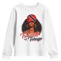 Trinidad and Tobago Afro Girl Youth Sweatshirt Trini Black Queen Caribbean Pride Heritage Gift