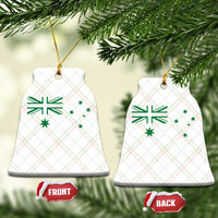 Green Australian Flag Ceramic Ornament Australia Patriotic Country Pride Monochrome Minimalist Graphic