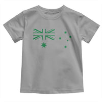 Green Australian Flag Toddler T Shirt Australia Patriotic Country Pride Monochrome Minimalist Graphic