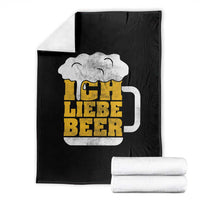 Oktoberfest Drinking Throw Blanket Ich Liebe Bier Octoberfest German - Wonder Print Shop