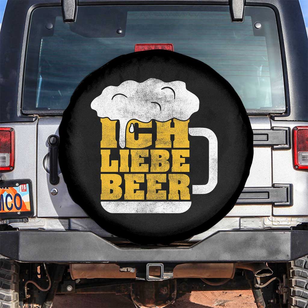 Oktoberfest Drinking Spare Tire Cover Ich Liebe Bier Octoberfest German - Wonder Print Shop