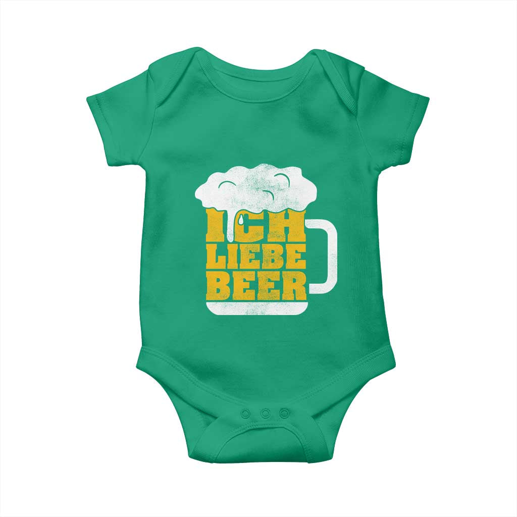 Oktoberfest Drinking Baby Onesie Ich Liebe Bier Octoberfest German - Wonder Print Shop