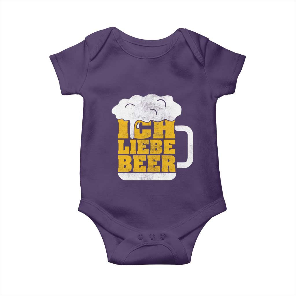 Oktoberfest Drinking Baby Onesie Ich Liebe Bier Octoberfest German - Wonder Print Shop