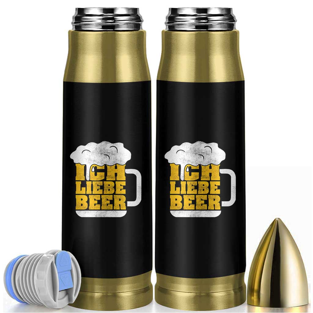 Oktoberfest Drinking Bullet Tumbler Ich Liebe Bier Octoberfest German - Wonder Print Shop