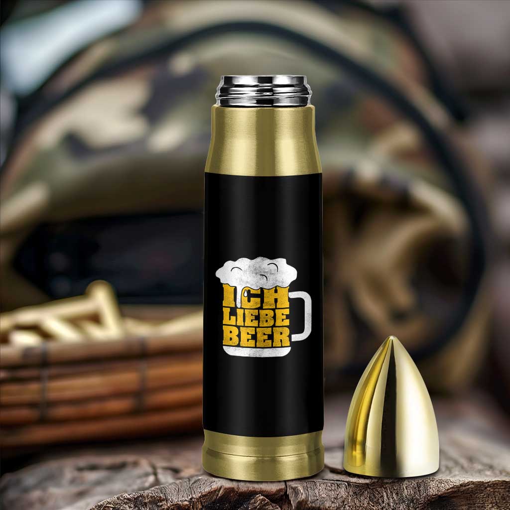 Oktoberfest Drinking Bullet Tumbler Ich Liebe Bier Octoberfest German - Wonder Print Shop