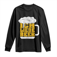 Oktoberfest Drinking Long Sleeve Shirt Ich Liebe Bier Octoberfest German - Wonder Print Shop
