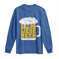 Oktoberfest Drinking Long Sleeve Shirt Ich Liebe Bier Octoberfest German - Wonder Print Shop