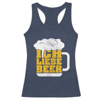 Oktoberfest Drinking Racerback Tank Top Ich Liebe Bier Octoberfest German - Wonder Print Shop