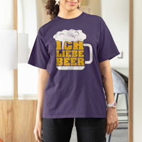 Oktoberfest Drinking T Shirt For Women Ich Liebe Bier Octoberfest German - Wonder Print Shop