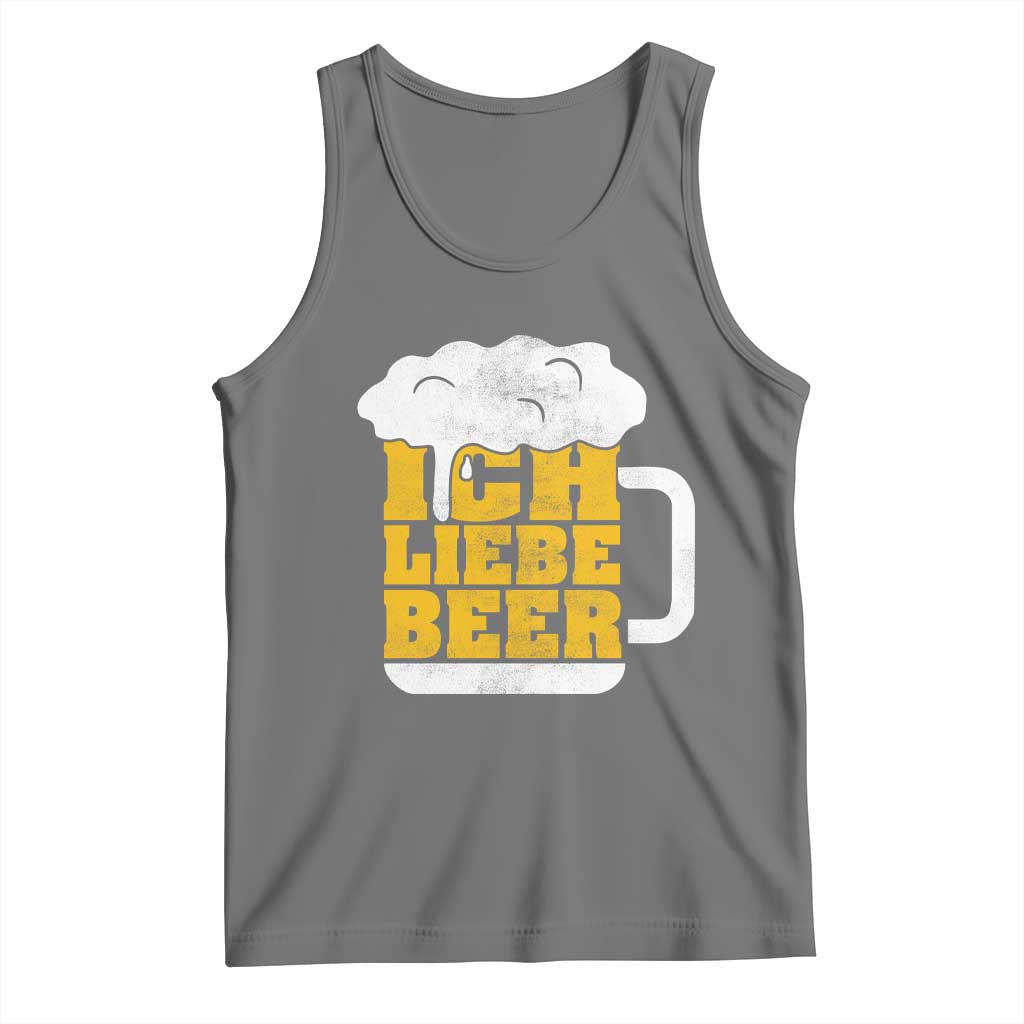 Oktoberfest Drinking Tank Top Ich Liebe Bier Octoberfest German - Wonder Print Shop