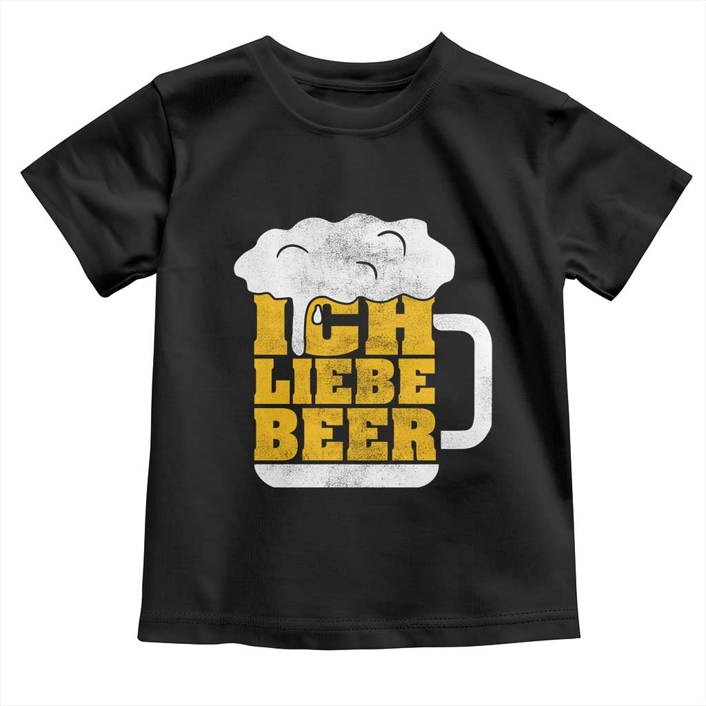 Oktoberfest Drinking Toddler T Shirt Ich Liebe Bier Octoberfest German - Wonder Print Shop