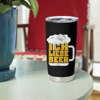 Oktoberfest Drinking Tumbler Cup Ich Liebe Bier Octoberfest German - Wonder Print Shop