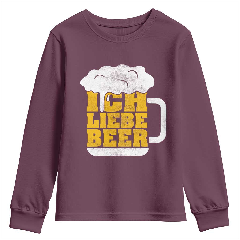 Oktoberfest Drinking Youth Sweatshirt Ich Liebe Bier Octoberfest German - Wonder Print Shop