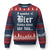 Funny Oktoberfest Ugly Christmas Sweater I Wonder If Bier Thinks About Me Too Sarcastic Drinking - Wonder Print Shop