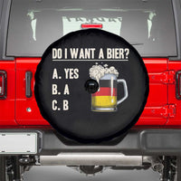 Funny Oktoberfest Spare Tire Cover Do I Want A Bier Sarcastic Drinking German Flag - Wonder Print Shop