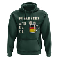 Funny Oktoberfest Hoodie Do I Want A Bier Sarcastic Drinking German Flag - Wonder Print Shop
