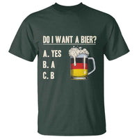 Funny Oktoberfest T Shirt Do I Want A Bier Sarcastic Drinking German Flag - Wonder Print Shop