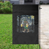 Funny Oktoberfest Bigfoot Garden Flag Starry Night German Sasquatch Beer Lederhose - Wonder Print Shop