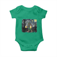 Funny Oktoberfest Bigfoot Baby Onesie Starry Night German Sasquatch Beer Lederhose - Wonder Print Shop