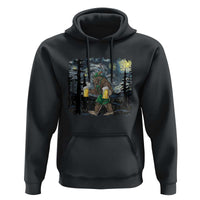 Funny Oktoberfest Bigfoot Hoodie Starry Night German Sasquatch Beer Lederhose - Wonder Print Shop