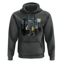 Funny Oktoberfest Bigfoot Hoodie Starry Night German Sasquatch Beer Lederhose - Wonder Print Shop