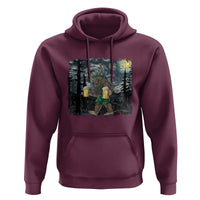 Funny Oktoberfest Bigfoot Hoodie Starry Night German Sasquatch Beer Lederhose - Wonder Print Shop