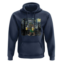 Funny Oktoberfest Bigfoot Hoodie Starry Night German Sasquatch Beer Lederhose - Wonder Print Shop