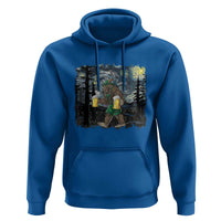 Funny Oktoberfest Bigfoot Hoodie Starry Night German Sasquatch Beer Lederhose - Wonder Print Shop
