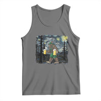 Funny Oktoberfest Bigfoot Tank Top Starry Night German Sasquatch Beer Lederhose - Wonder Print Shop