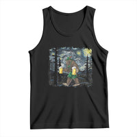 Funny Oktoberfest Bigfoot Tank Top Starry Night German Sasquatch Beer Lederhose - Wonder Print Shop