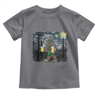 Funny Oktoberfest Bigfoot Toddler T Shirt Starry Night German Sasquatch Beer Lederhose - Wonder Print Shop