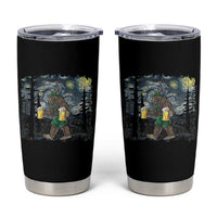 Funny Oktoberfest Bigfoot Tumbler Cup Starry Night German Sasquatch Beer Lederhose - Wonder Print Shop