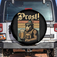 Oktoberfest Bigfoot Spare Tire Cover Vintage German Sasquatch Drinking Prost Lederhose - Wonder Print Shop