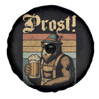 Oktoberfest Bigfoot Spare Tire Cover Vintage German Sasquatch Drinking Prost Lederhose - Wonder Print Shop