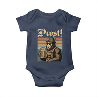 Oktoberfest Bigfoot Baby Onesie Vintage German Sasquatch Drinking Prost Lederhose - Wonder Print Shop