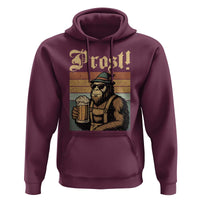 Oktoberfest Bigfoot Hoodie Vintage German Sasquatch Drinking Prost Lederhose - Wonder Print Shop