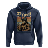 Oktoberfest Bigfoot Hoodie Vintage German Sasquatch Drinking Prost Lederhose - Wonder Print Shop