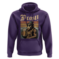 Oktoberfest Bigfoot Hoodie Vintage German Sasquatch Drinking Prost Lederhose - Wonder Print Shop