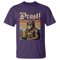 Oktoberfest Bigfoot T Shirt Vintage German Sasquatch Drinking Prost Lederhose - Wonder Print Shop