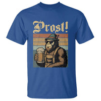 Oktoberfest Bigfoot T Shirt Vintage German Sasquatch Drinking Prost Lederhose - Wonder Print Shop