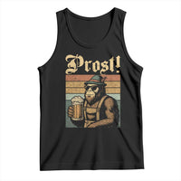 Oktoberfest Bigfoot Tank Top Vintage German Sasquatch Drinking Prost Lederhose - Wonder Print Shop