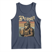 Oktoberfest Bigfoot Tank Top Vintage German Sasquatch Drinking Prost Lederhose - Wonder Print Shop